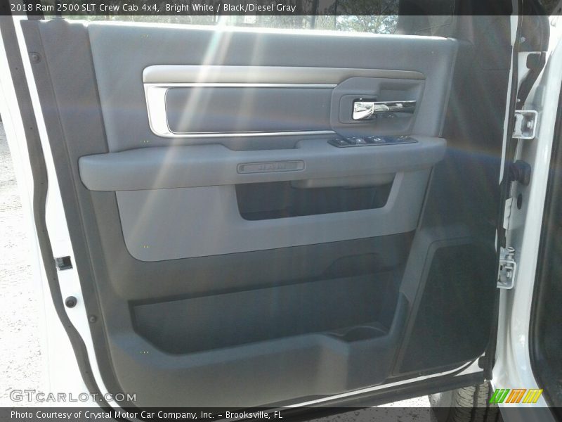 Bright White / Black/Diesel Gray 2018 Ram 2500 SLT Crew Cab 4x4