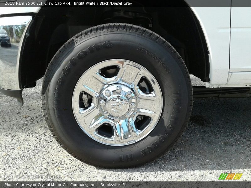 Bright White / Black/Diesel Gray 2018 Ram 2500 SLT Crew Cab 4x4