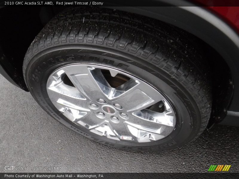 Red Jewel Tintcoat / Ebony 2010 GMC Acadia SLT AWD