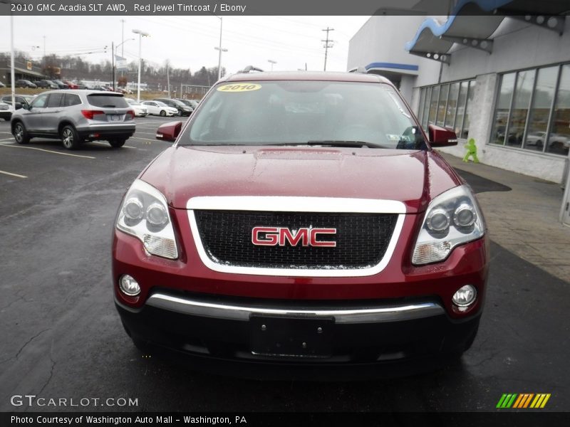 Red Jewel Tintcoat / Ebony 2010 GMC Acadia SLT AWD