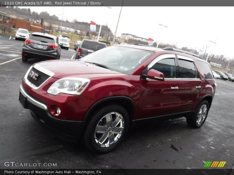 Red Jewel Tintcoat / Ebony 2010 GMC Acadia SLT AWD