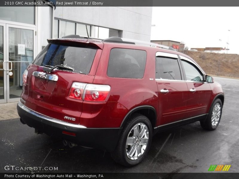 Red Jewel Tintcoat / Ebony 2010 GMC Acadia SLT AWD