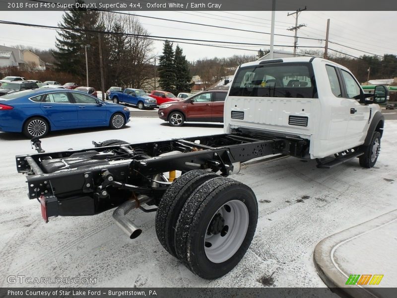 Oxford White / Earth Gray 2018 Ford F450 Super Duty XL SuperCab 4x4
