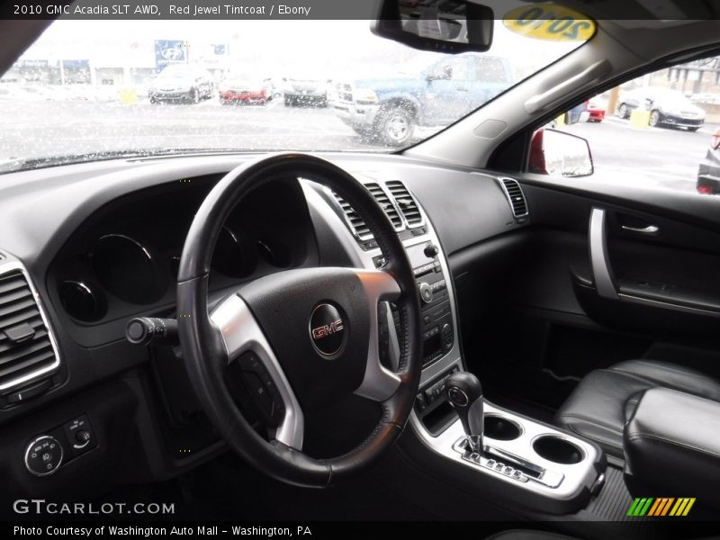 Red Jewel Tintcoat / Ebony 2010 GMC Acadia SLT AWD