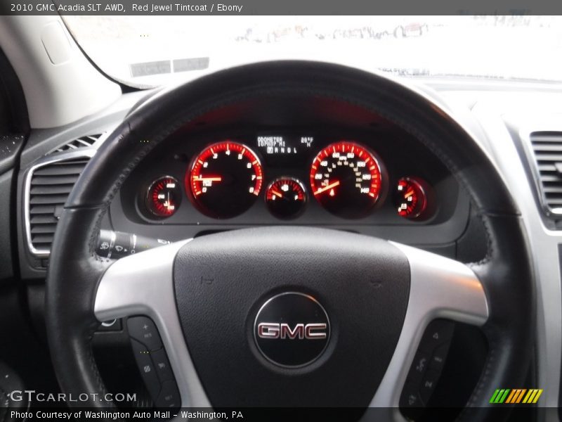 Red Jewel Tintcoat / Ebony 2010 GMC Acadia SLT AWD