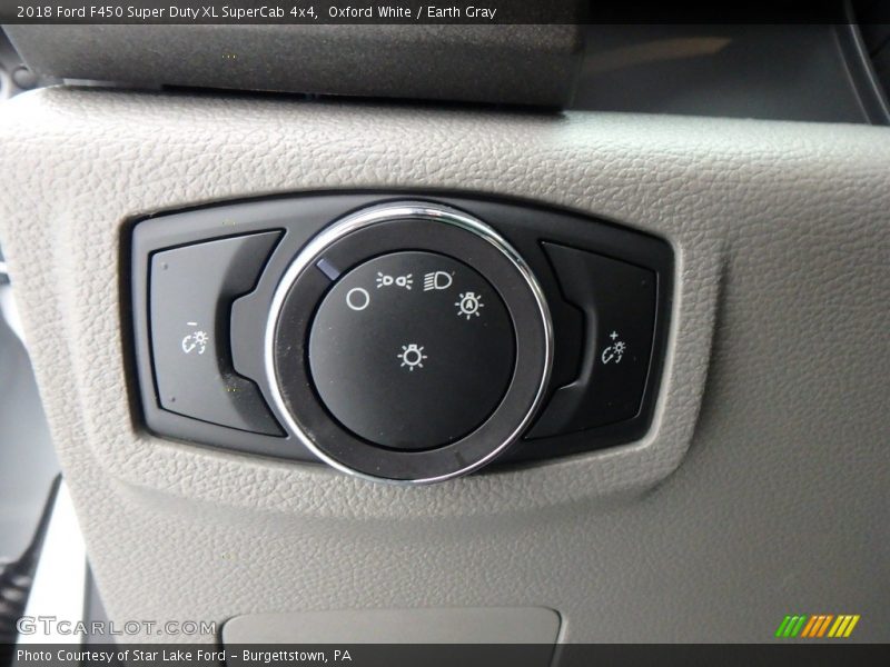 Oxford White / Earth Gray 2018 Ford F450 Super Duty XL SuperCab 4x4