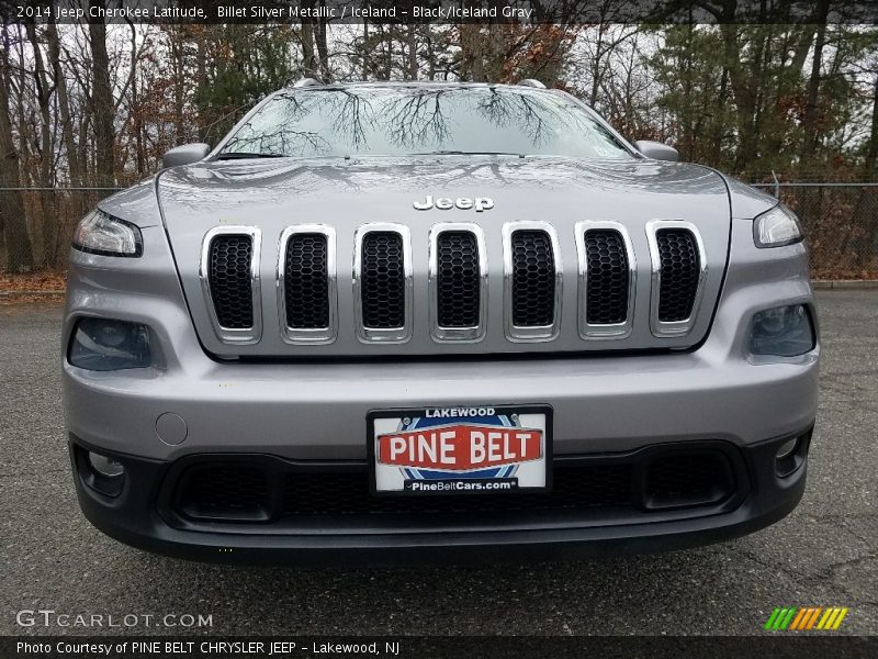 Billet Silver Metallic / Iceland - Black/Iceland Gray 2014 Jeep Cherokee Latitude