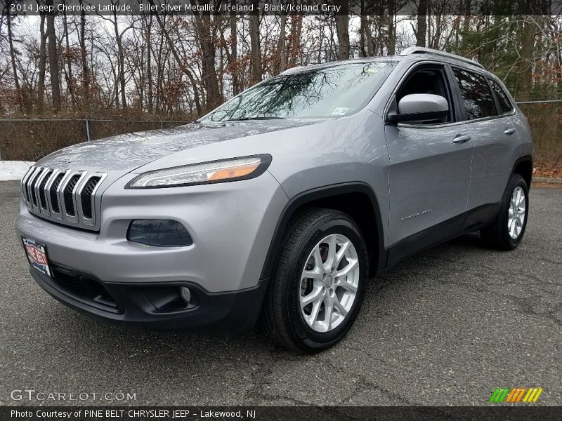 Billet Silver Metallic / Iceland - Black/Iceland Gray 2014 Jeep Cherokee Latitude