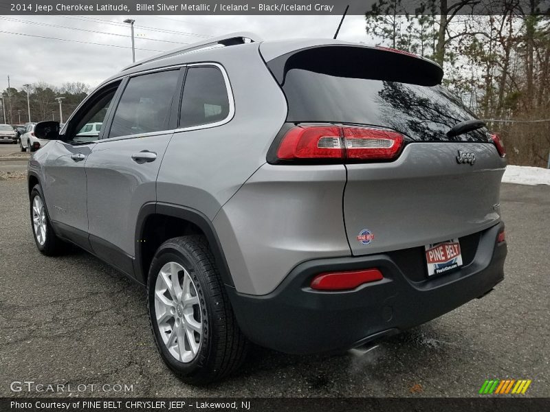 Billet Silver Metallic / Iceland - Black/Iceland Gray 2014 Jeep Cherokee Latitude