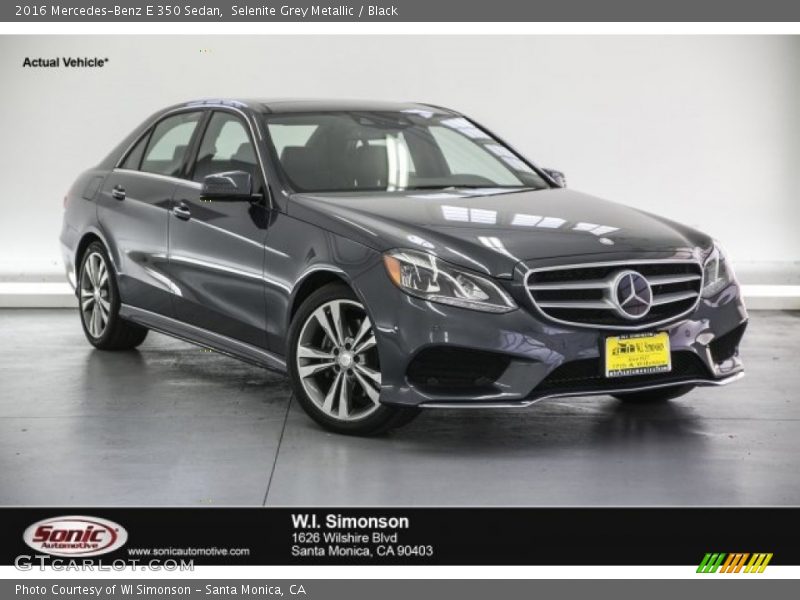 Selenite Grey Metallic / Black 2016 Mercedes-Benz E 350 Sedan