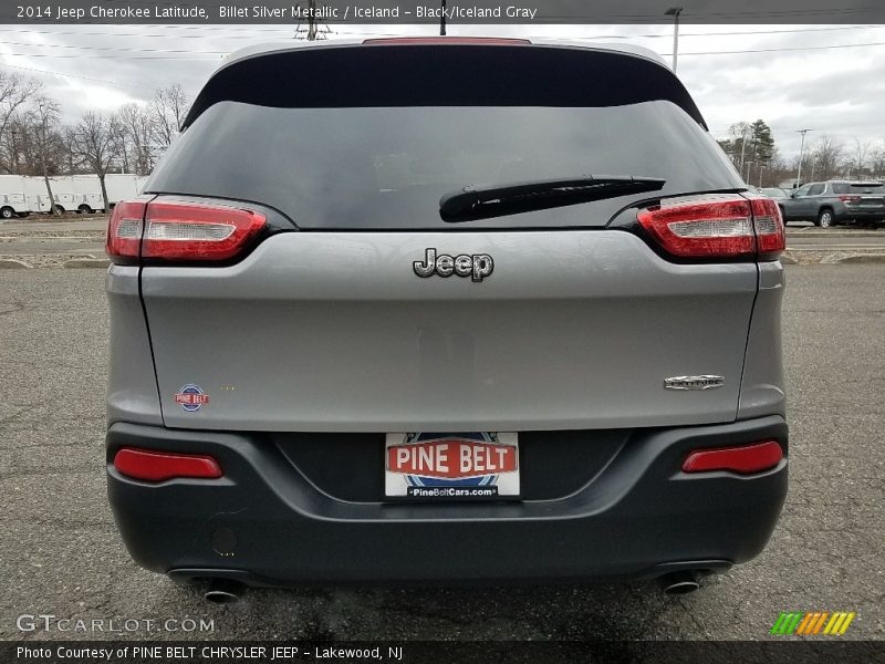 Billet Silver Metallic / Iceland - Black/Iceland Gray 2014 Jeep Cherokee Latitude