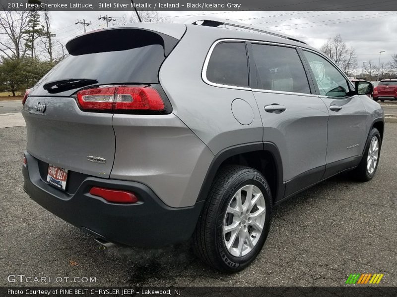 Billet Silver Metallic / Iceland - Black/Iceland Gray 2014 Jeep Cherokee Latitude
