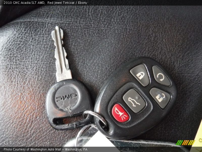 Red Jewel Tintcoat / Ebony 2010 GMC Acadia SLT AWD