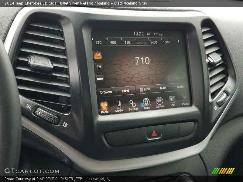 Billet Silver Metallic / Iceland - Black/Iceland Gray 2014 Jeep Cherokee Latitude