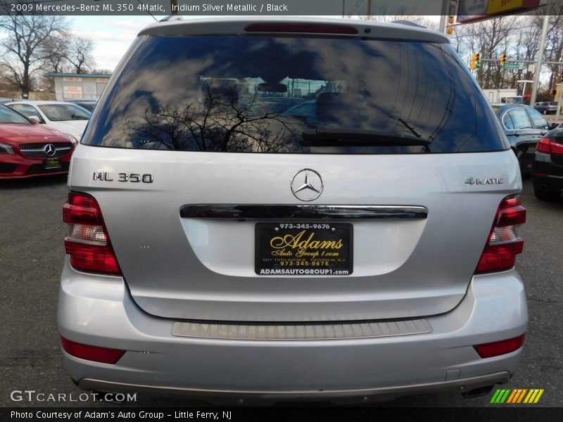 Iridium Silver Metallic / Black 2009 Mercedes-Benz ML 350 4Matic