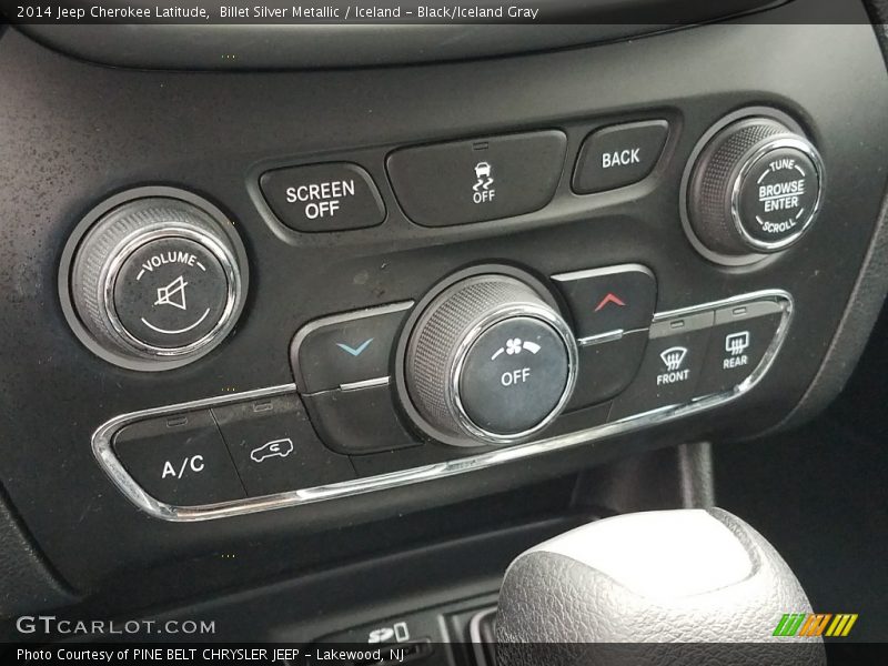 Billet Silver Metallic / Iceland - Black/Iceland Gray 2014 Jeep Cherokee Latitude
