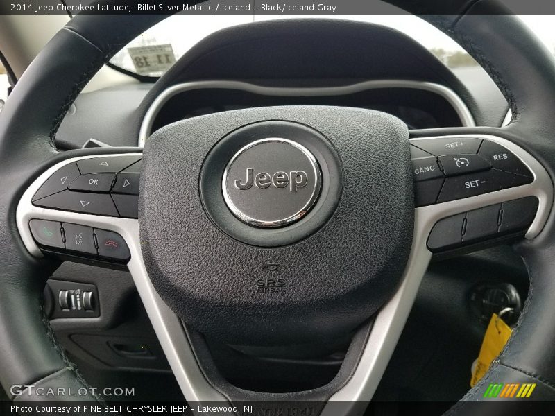 Billet Silver Metallic / Iceland - Black/Iceland Gray 2014 Jeep Cherokee Latitude