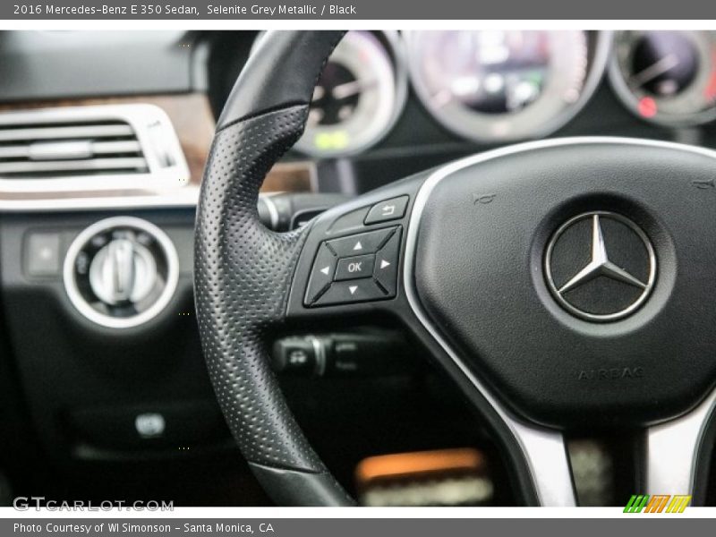 Selenite Grey Metallic / Black 2016 Mercedes-Benz E 350 Sedan