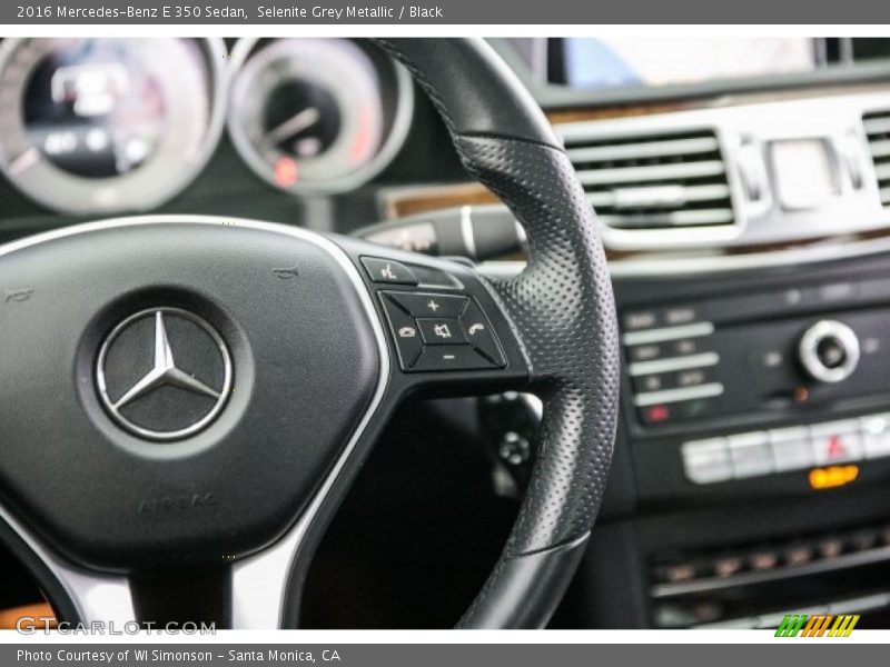 Selenite Grey Metallic / Black 2016 Mercedes-Benz E 350 Sedan