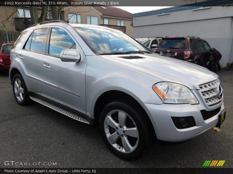 Iridium Silver Metallic / Black 2009 Mercedes-Benz ML 350 4Matic