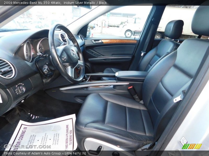 Iridium Silver Metallic / Black 2009 Mercedes-Benz ML 350 4Matic