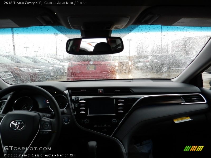 Galactic Aqua Mica / Black 2018 Toyota Camry XLE