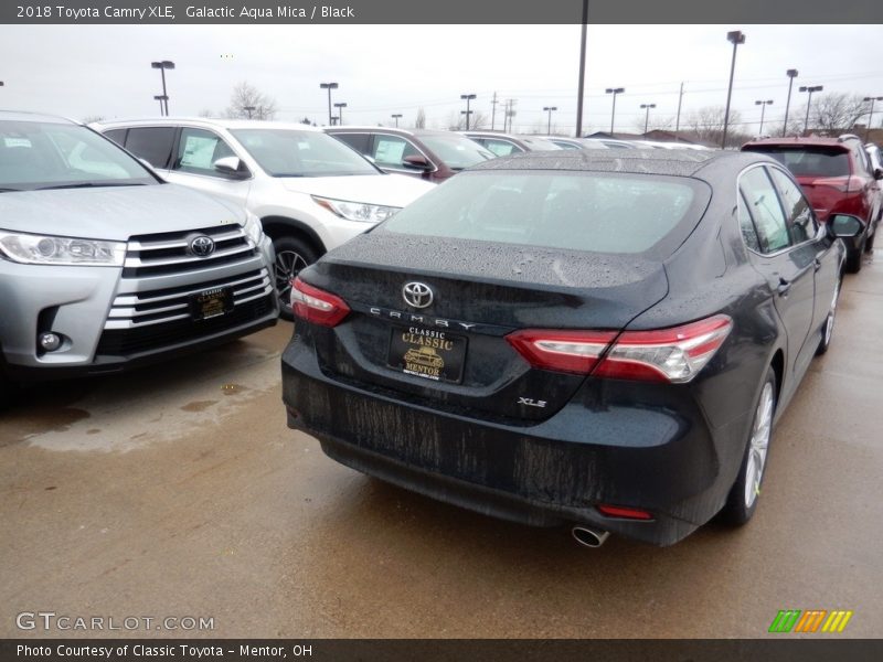 Galactic Aqua Mica / Black 2018 Toyota Camry XLE