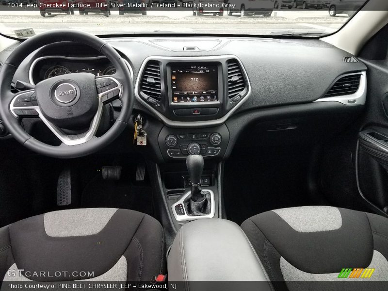 Billet Silver Metallic / Iceland - Black/Iceland Gray 2014 Jeep Cherokee Latitude