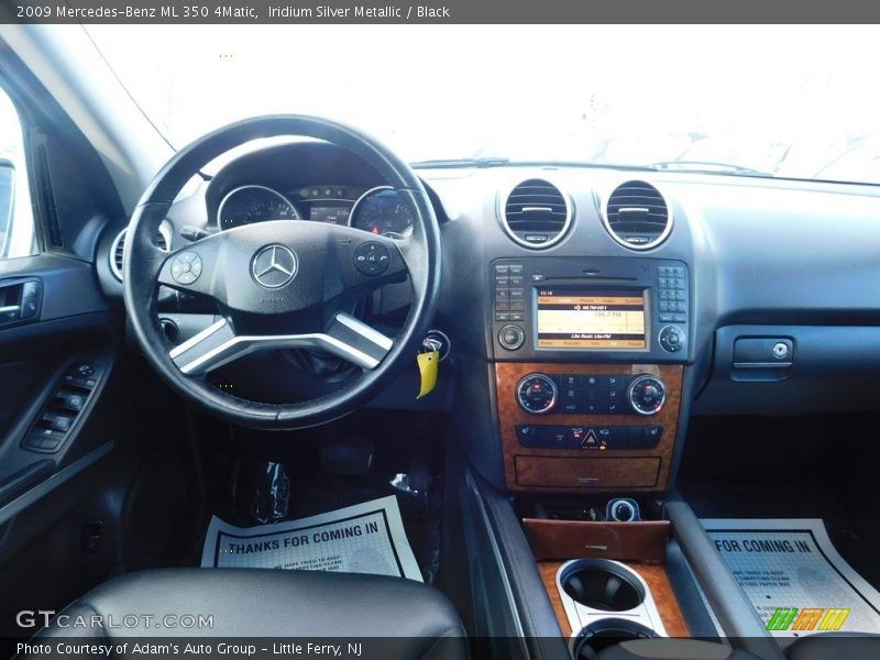 Iridium Silver Metallic / Black 2009 Mercedes-Benz ML 350 4Matic