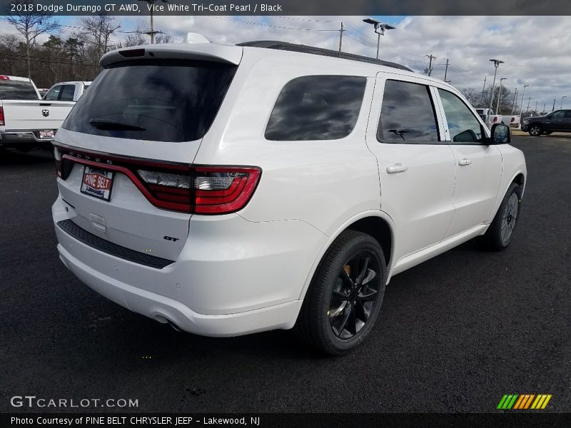 Vice White Tri-Coat Pearl / Black 2018 Dodge Durango GT AWD