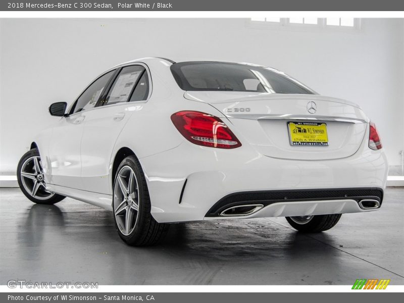 Polar White / Black 2018 Mercedes-Benz C 300 Sedan