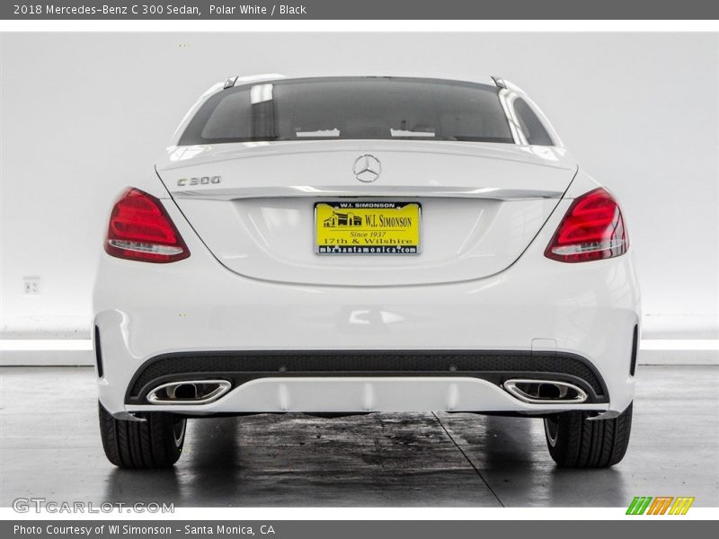 Polar White / Black 2018 Mercedes-Benz C 300 Sedan