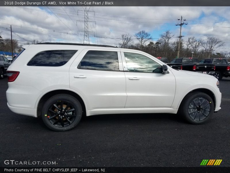 Vice White Tri-Coat Pearl / Black 2018 Dodge Durango GT AWD