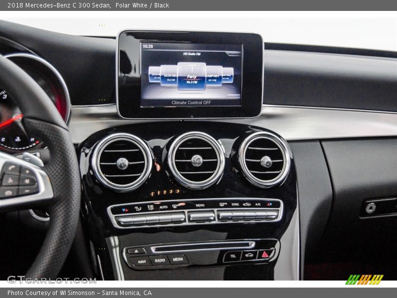 Polar White / Black 2018 Mercedes-Benz C 300 Sedan