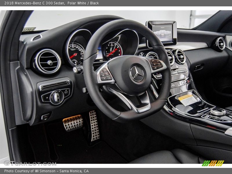Polar White / Black 2018 Mercedes-Benz C 300 Sedan