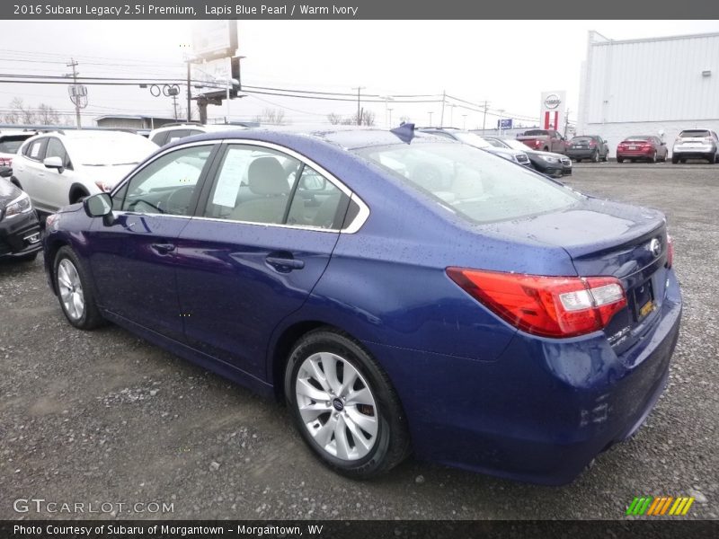 Lapis Blue Pearl / Warm Ivory 2016 Subaru Legacy 2.5i Premium