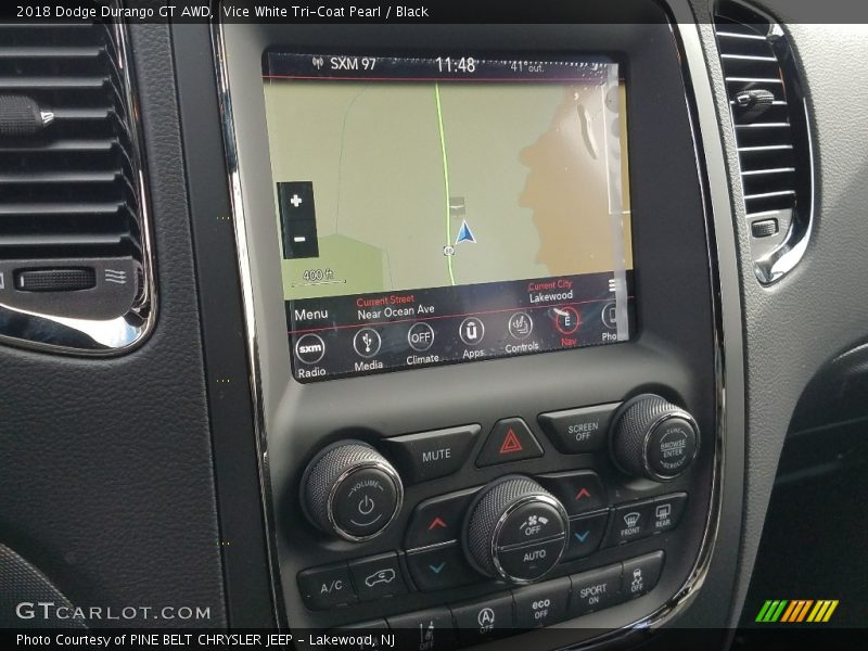 Vice White Tri-Coat Pearl / Black 2018 Dodge Durango GT AWD