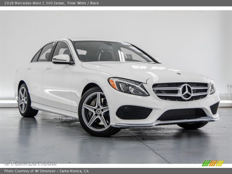 Polar White / Black 2018 Mercedes-Benz C 300 Sedan