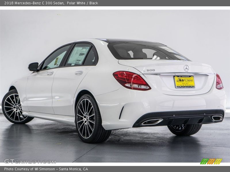 Polar White / Black 2018 Mercedes-Benz C 300 Sedan