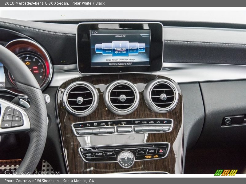 Polar White / Black 2018 Mercedes-Benz C 300 Sedan