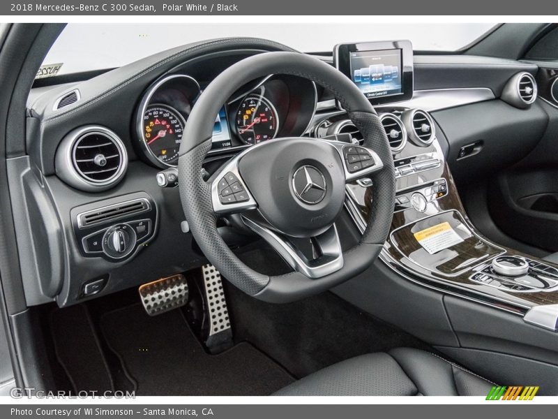 Polar White / Black 2018 Mercedes-Benz C 300 Sedan