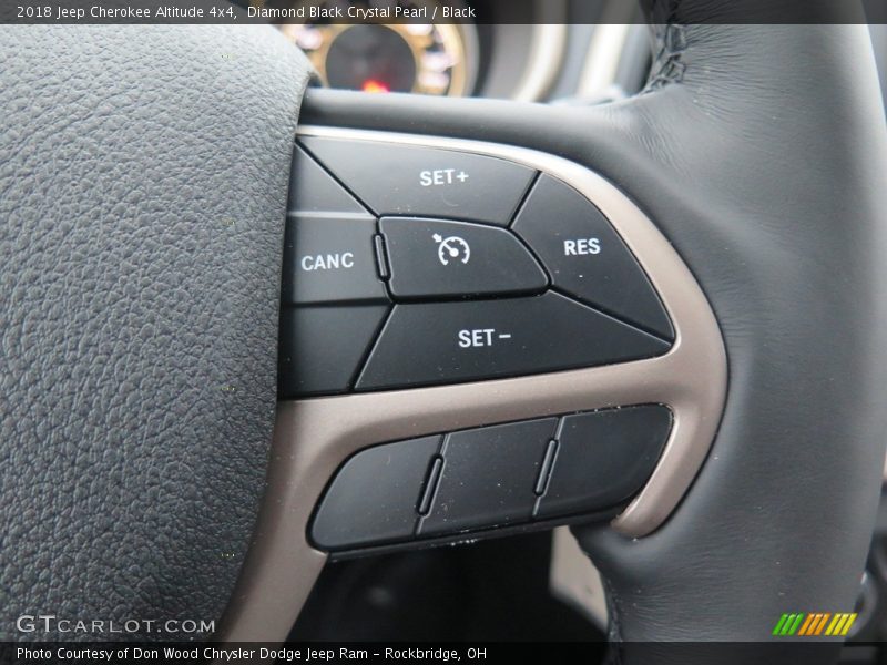 Diamond Black Crystal Pearl / Black 2018 Jeep Cherokee Altitude 4x4