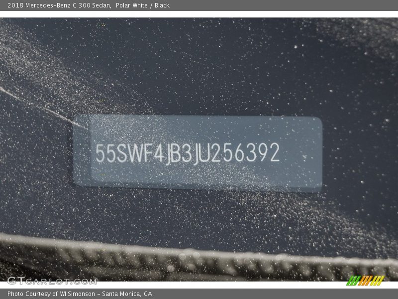 Polar White / Black 2018 Mercedes-Benz C 300 Sedan