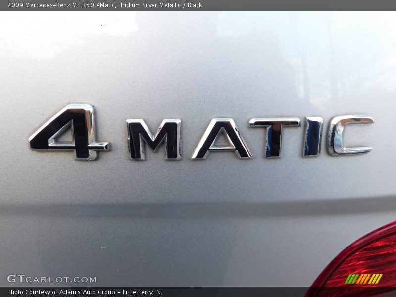Iridium Silver Metallic / Black 2009 Mercedes-Benz ML 350 4Matic