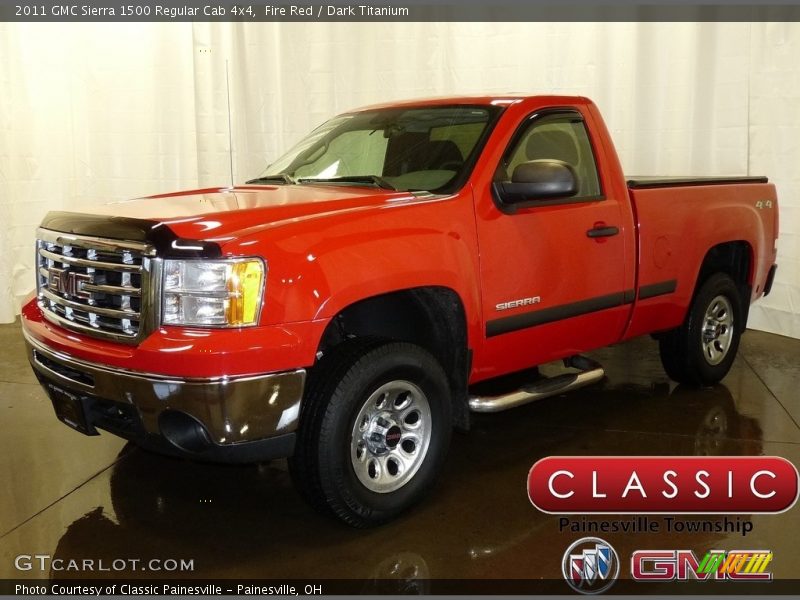 Fire Red / Dark Titanium 2011 GMC Sierra 1500 Regular Cab 4x4