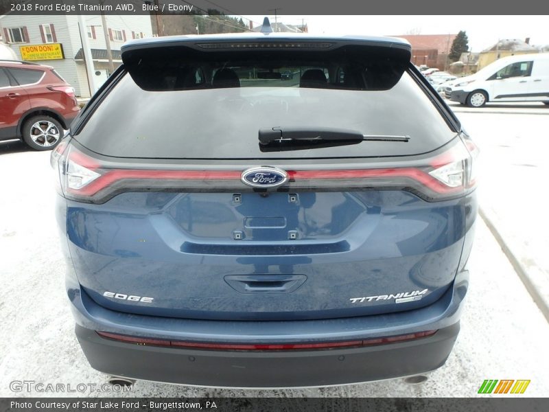 Blue / Ebony 2018 Ford Edge Titanium AWD