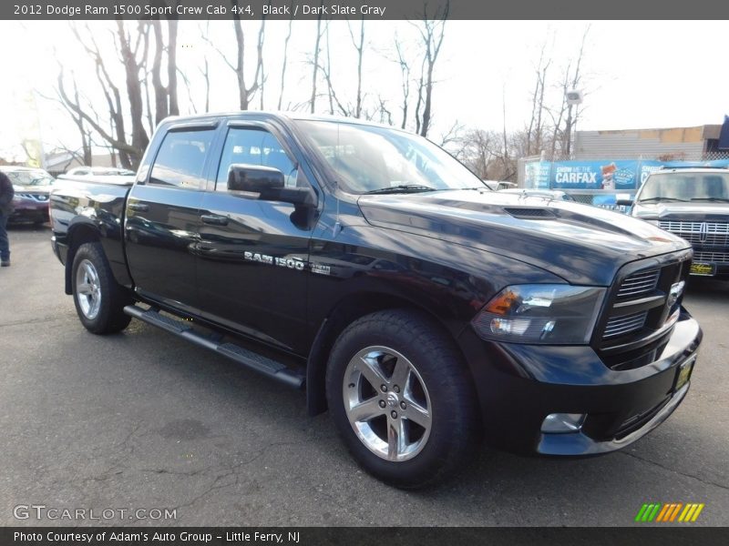 Black / Dark Slate Gray 2012 Dodge Ram 1500 Sport Crew Cab 4x4
