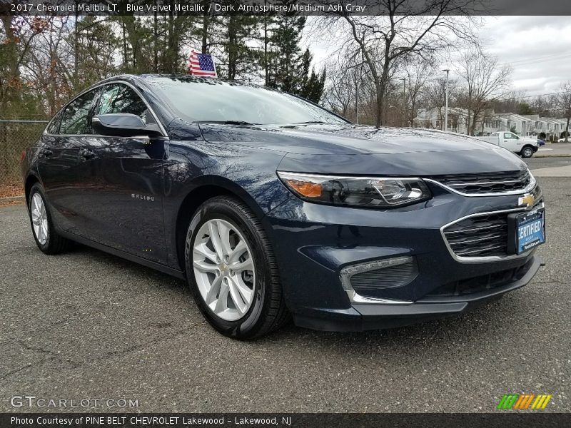 Blue Velvet Metallic / Dark Atmosphere/Medium Ash Gray 2017 Chevrolet Malibu LT