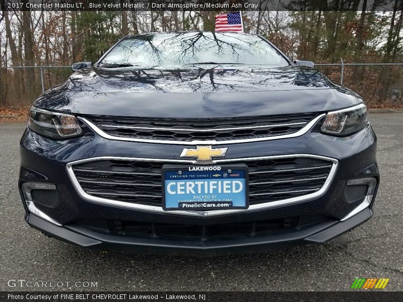 Blue Velvet Metallic / Dark Atmosphere/Medium Ash Gray 2017 Chevrolet Malibu LT
