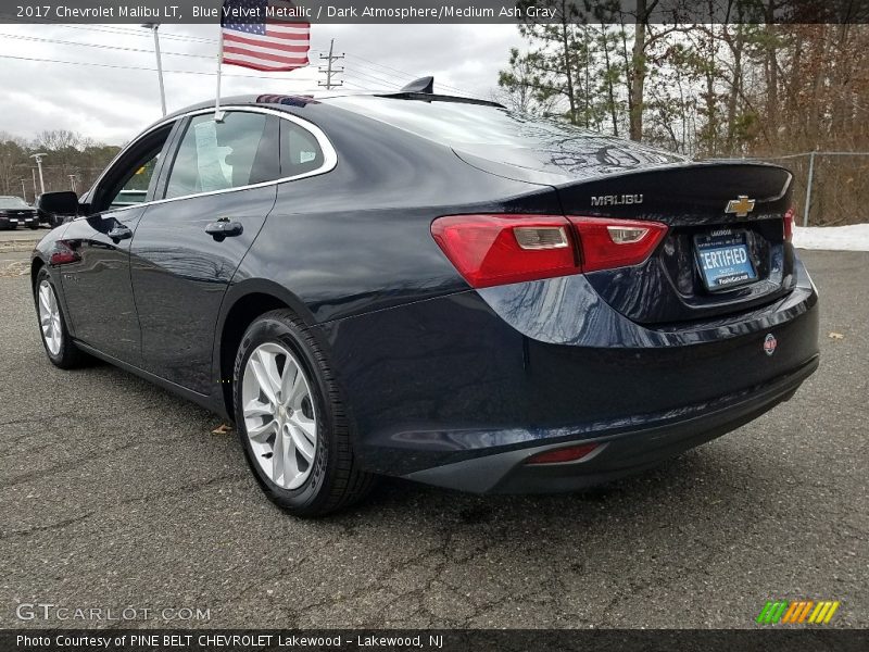 Blue Velvet Metallic / Dark Atmosphere/Medium Ash Gray 2017 Chevrolet Malibu LT